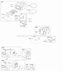 Air Cleaner Blower Housing Exhaust System Diagram and Parts List for 21B906-0020-E9  Briggs and Stratton Engine